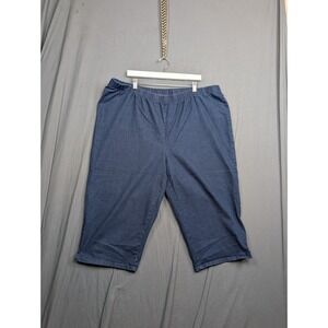Denim 24/7  Elastic Waistband Capris Denim Pant Jeans 30W‎ Plus Size